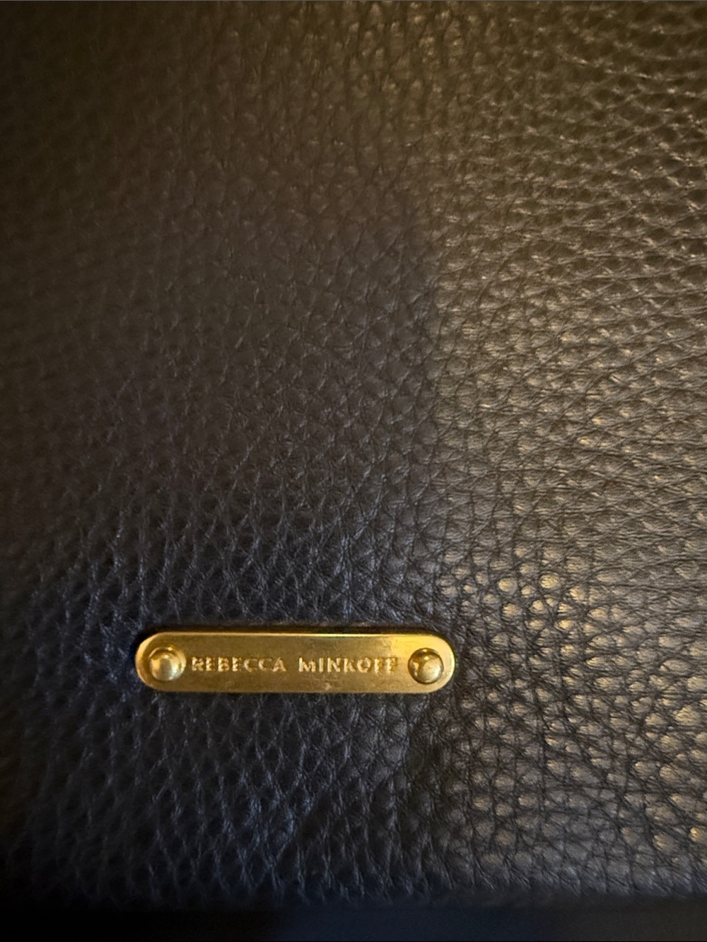 Rebecca Minkoff Black Pebbled Leather Studded Wristlet - Picture 3 of 5